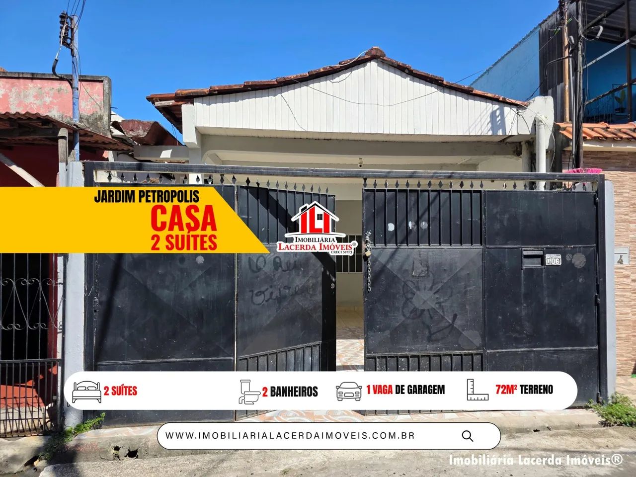 Casa no Jardim Petrópolis com 2 Suítes, 71m² e 1 Vaga de Garagem