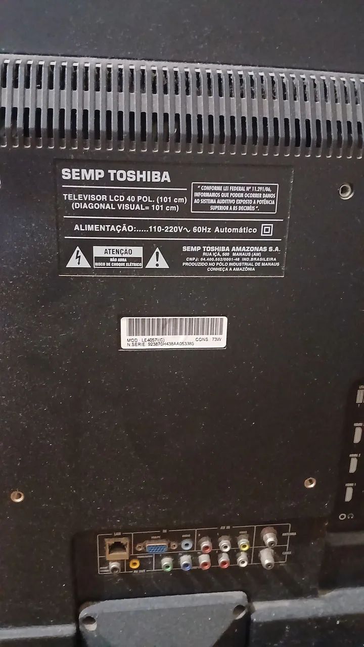 TV Semp Toshiba 40p LCD.