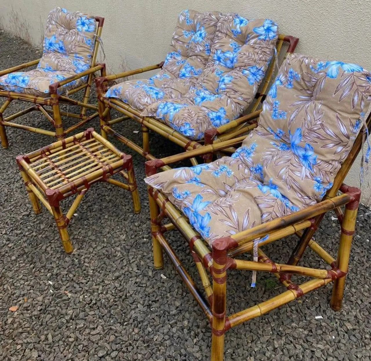 Vendo kits sofá de Bambú de Brinde a Mesinha de Centro  - Foto 4