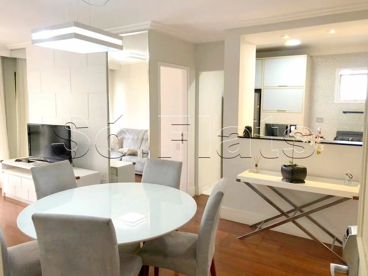 Flat no Jardins 03 dormitórios 95m² totalmente mobiliado. - Foto 3