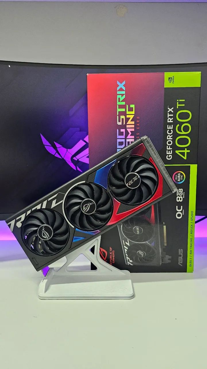 Placa de Video RTX 4060 Ti Rog Strix - 8Gb