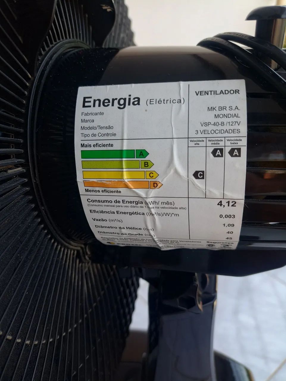 Ventilador Mundial  - Foto 2