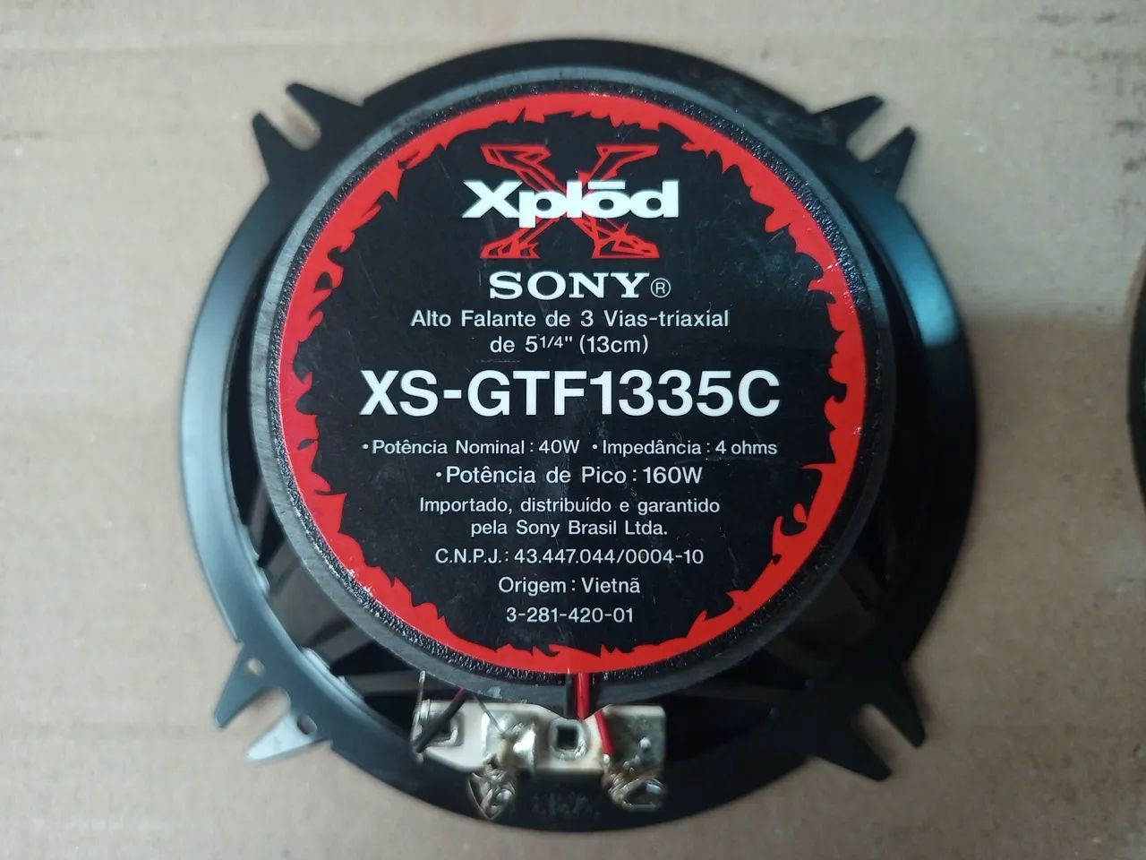 Par falantes Sony xplod triaxial 6 polegadas usado  - Foto 3