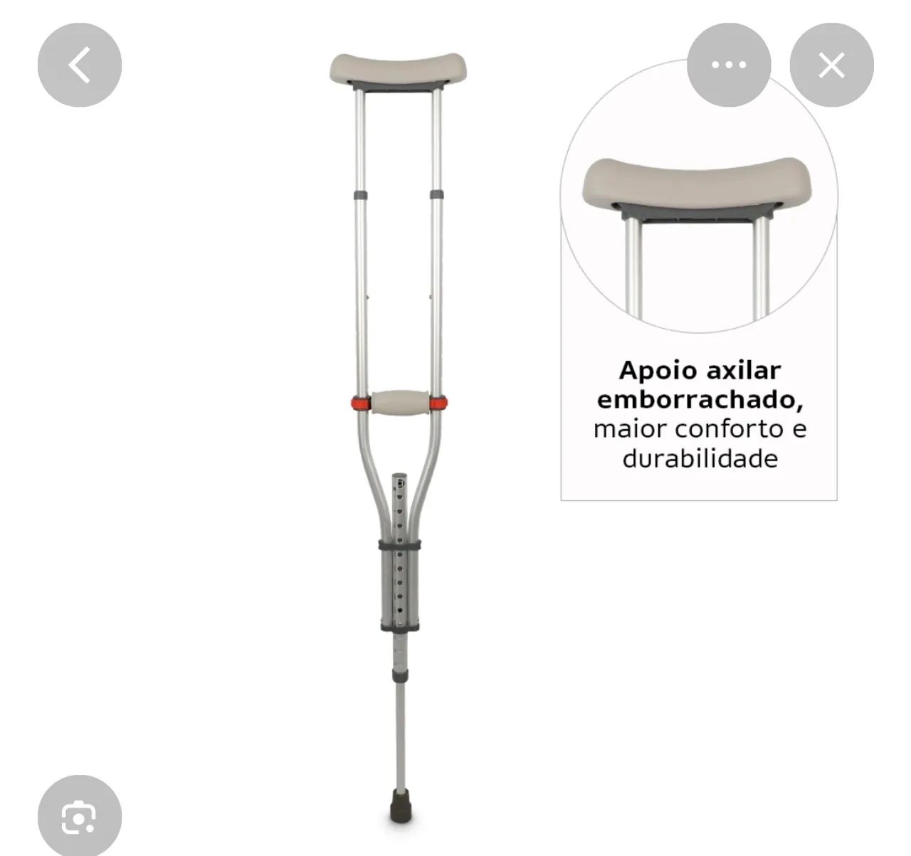 Bota Ortopédica e muleta novas 