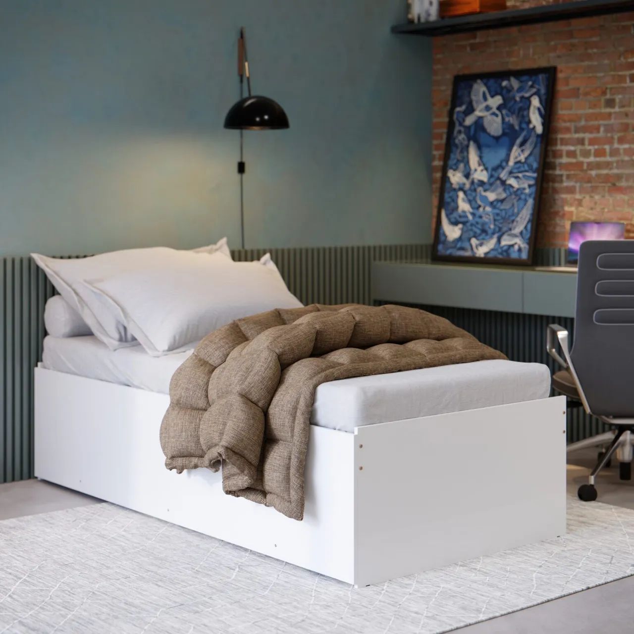 Cama Solteiro 3 em 1 / pronta entrega - Foto 4