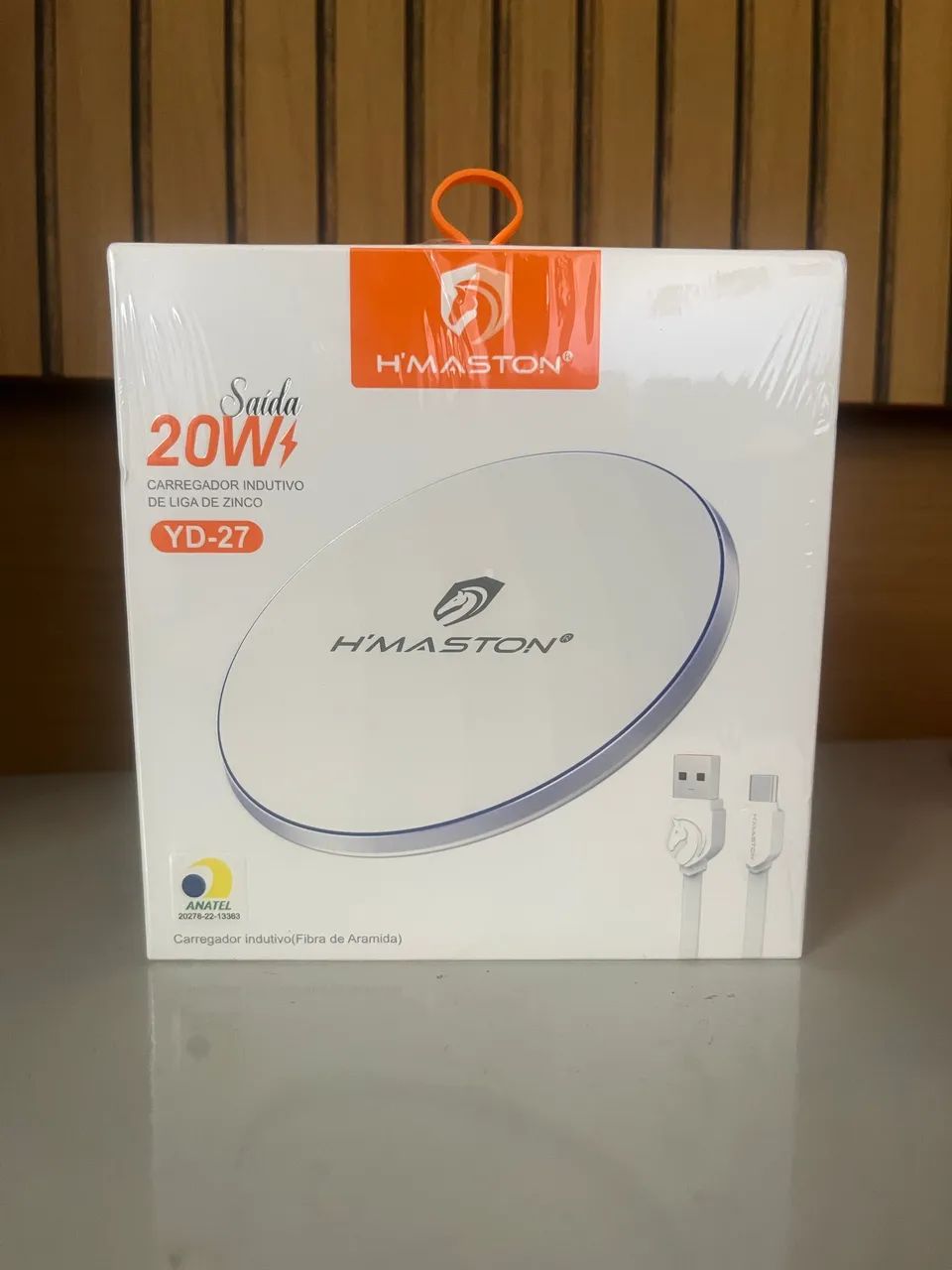 Carregador por Indução Sem Fio H'Maston 20W Turbo Original YD-27