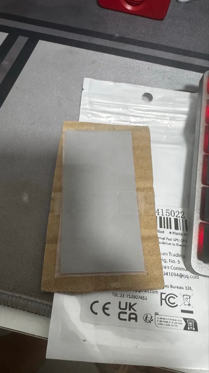 Thermalpad 1mm para placa de vídeos e computadores 