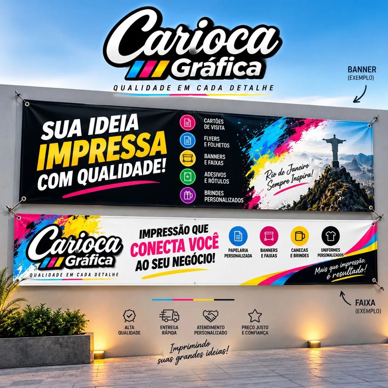 Banner e faixas
