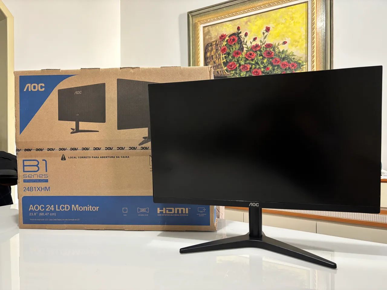 Monitor AOC 23.8? Full HD (Modelo 24B1XHM) - Com Caixa Original - Foto 3