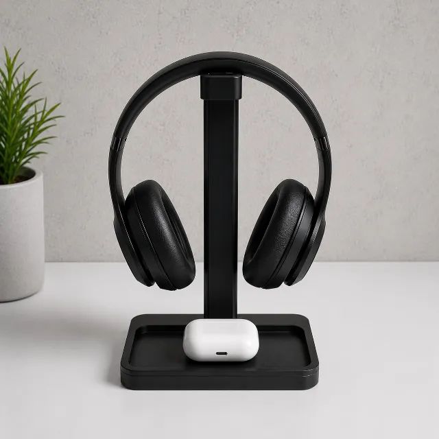 Suporte Para Headset Premium Com Base Organizadora Para Mesa - Foto 3