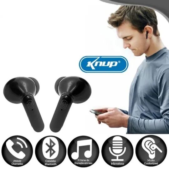 Fone de Ouvido Bluetooth 5.1 - Knup - KP-TWS04 - Foto 2