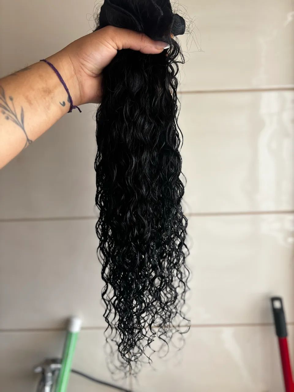 Cabelo humano cacheado natural 