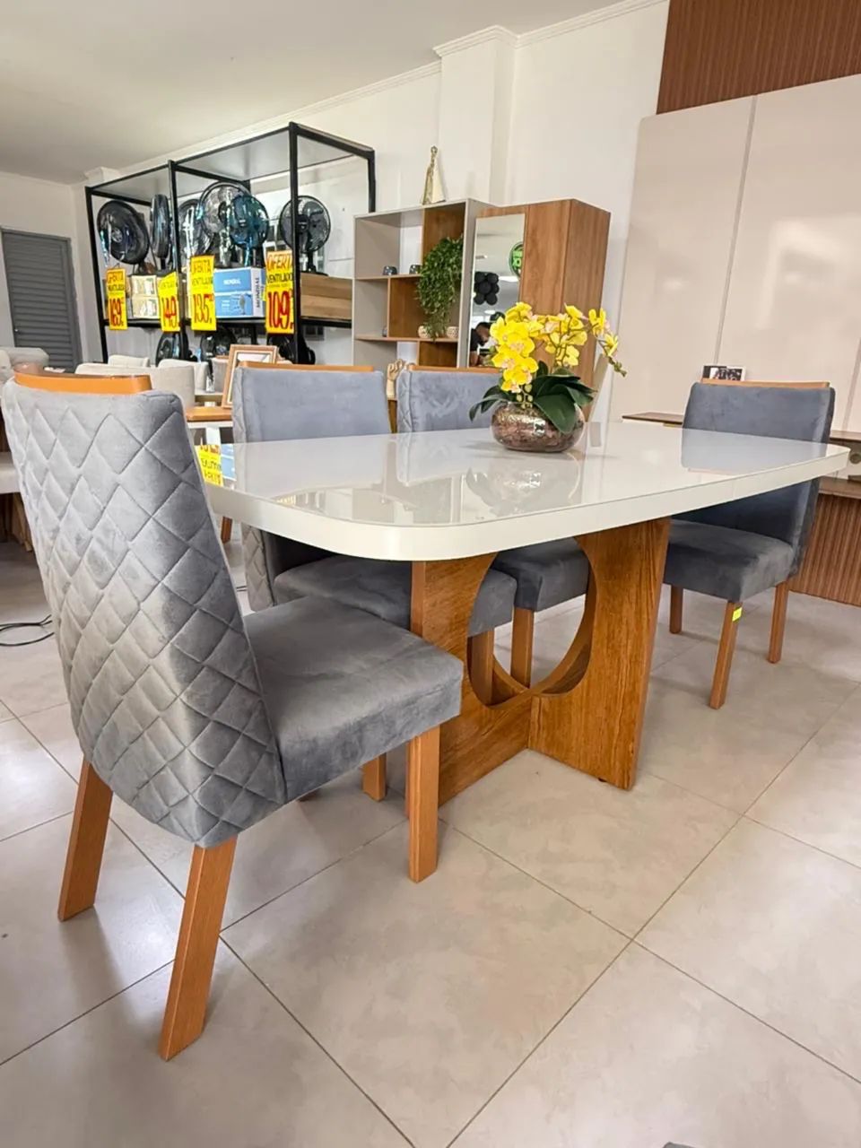 Mesa de Jantar 180x90 6 Lugares 100% MDF Pronta Entrega  - Foto 4