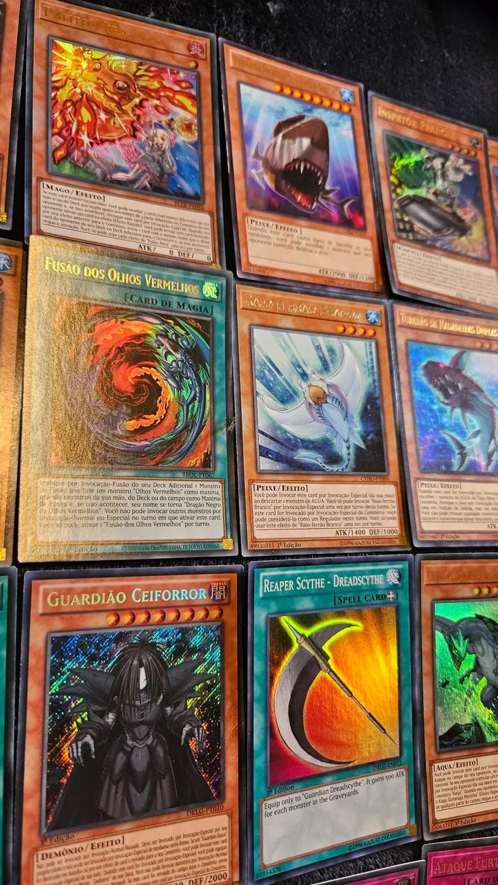 Yu-Gi-Oh! Lote com 230 cartas - 1ª Edição, Foils e Clássicas - Foto 4