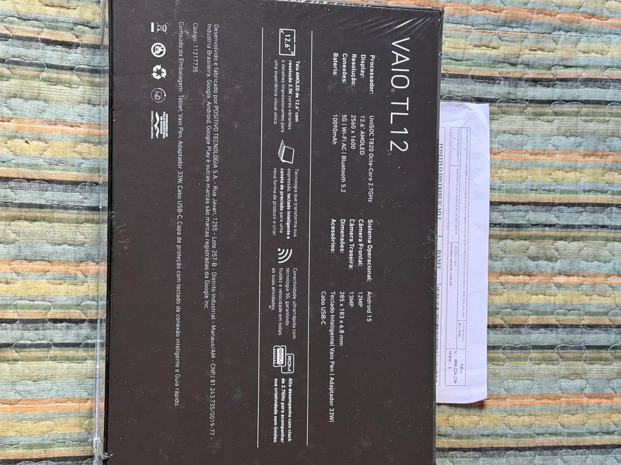 TABLET VAIO TL12 512 GB/12RAM 