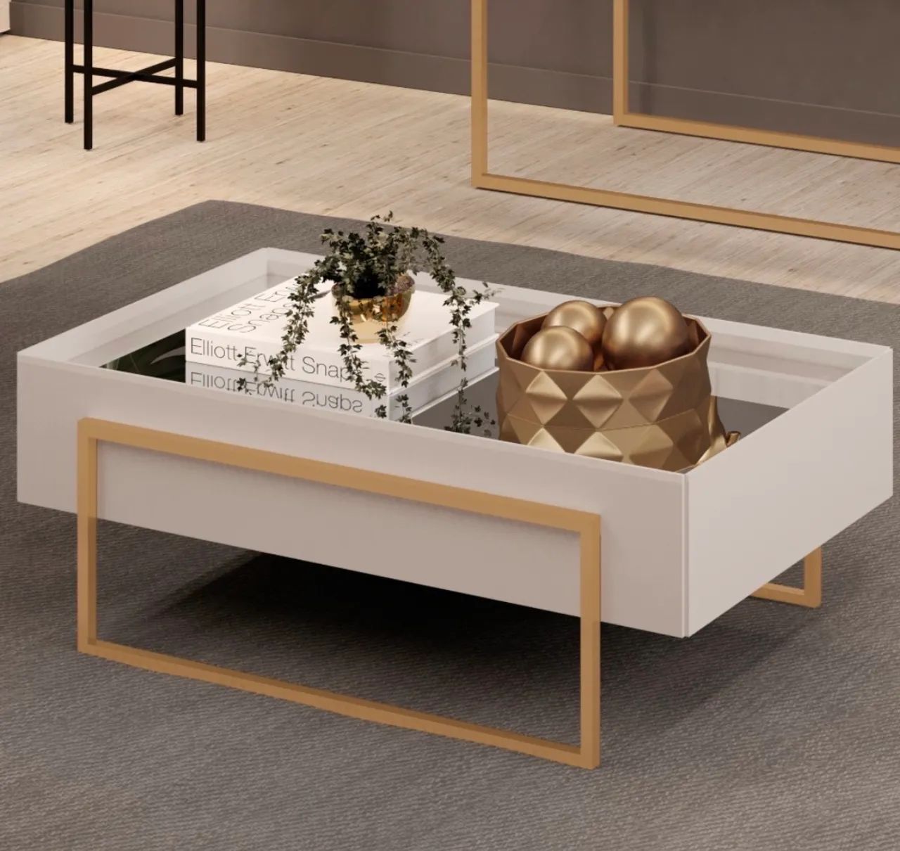 Mesa de centro c/ Tampo ESPELHADO// OFERTA  - Foto 2