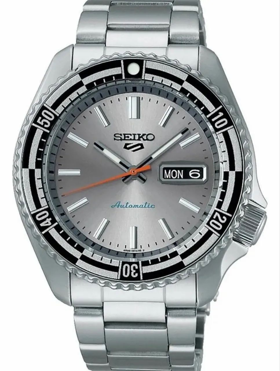 Relógio Seiko 5 Sports Automático Cinza Aço Inox - Acessórios