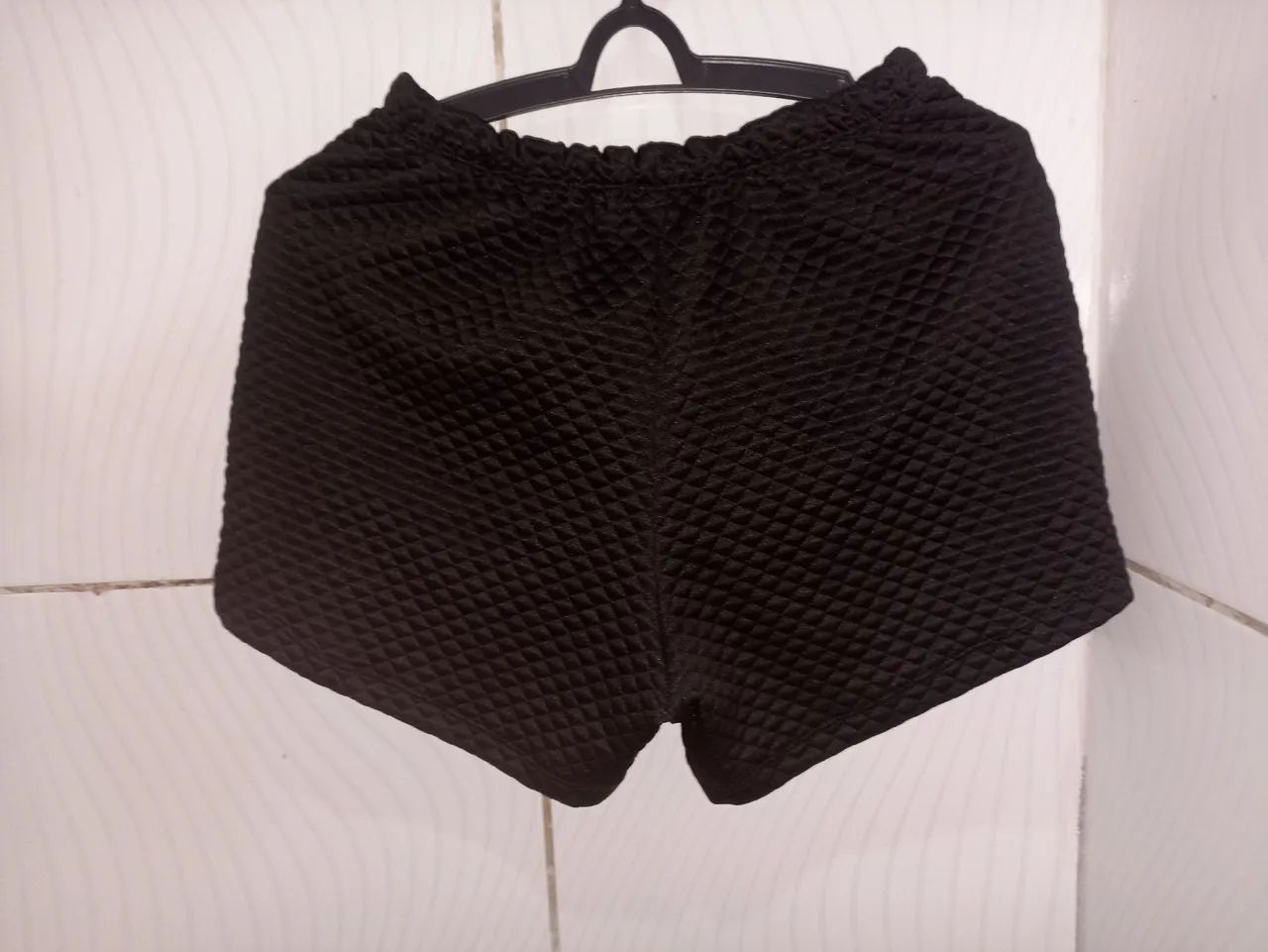 Short de Malha Canelada Feminino G - Foto 4