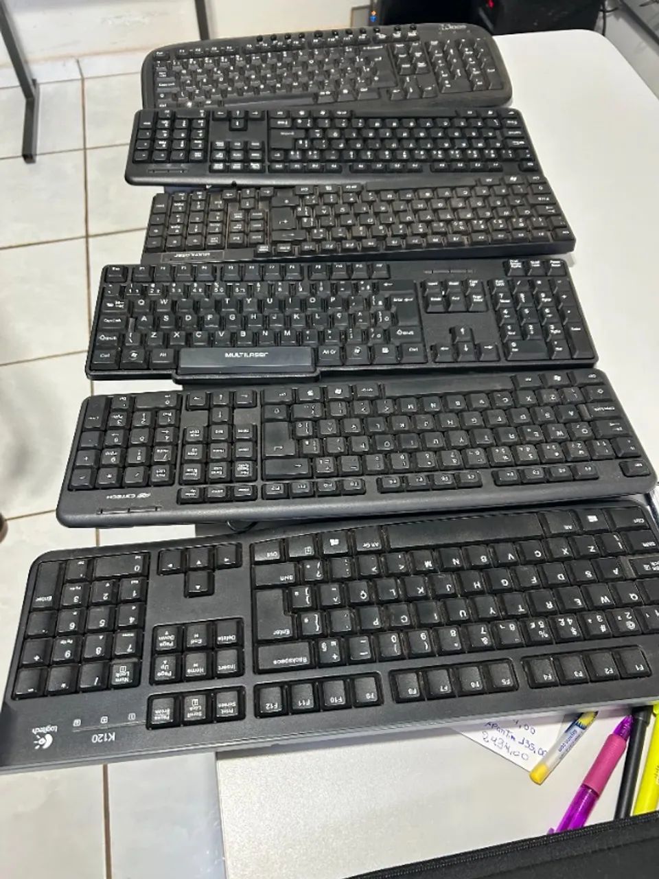 TECLADOS DE COMPUTADORES USADOS - Foto 3