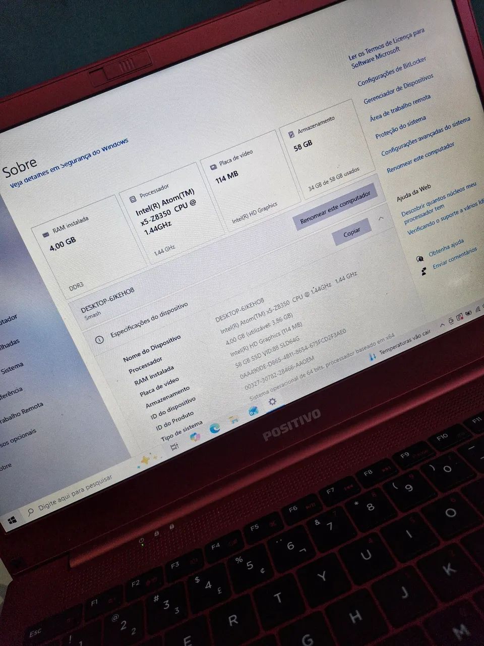 Notebook Positivo Motion Red - Foto 2