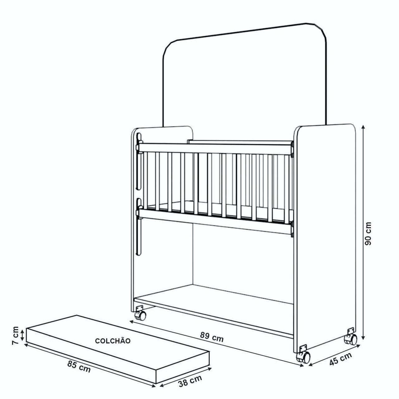 Mini berço R$110,00 - Foto 4