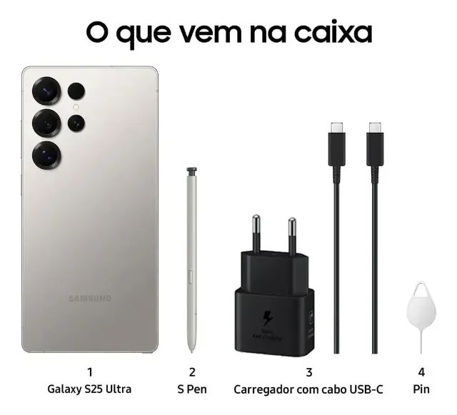 Galaxy SAMSUNG S25 ULTRA 256 MB - Com procedência e garantia! - Foto 3