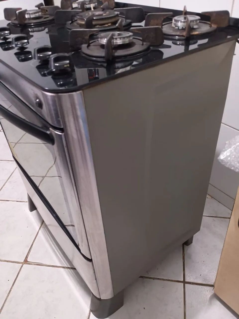 Fogão elétrico 5 bocas com tampo de vidro - Foto 4