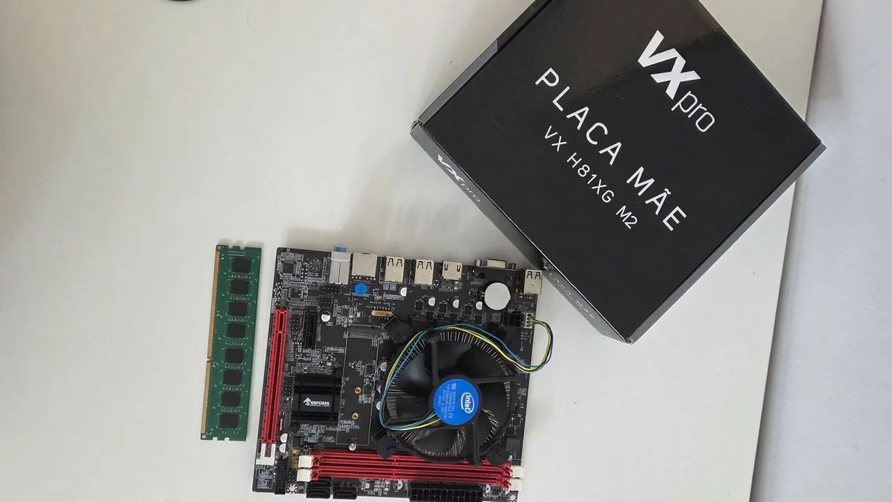 Placa mae vx pro h81xg M2 +Intel Core +ram  - Foto 5