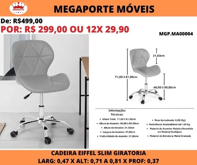 CADEIRA ESCRITÓRIO - Foto 2