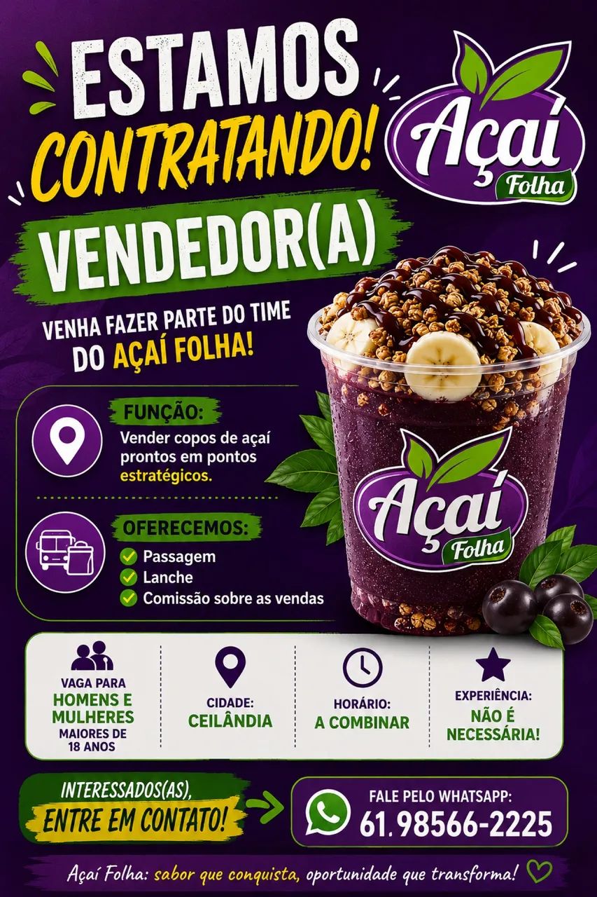 Vendedor de açaí de rua