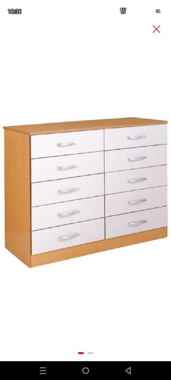 Cômoda 10 gavetas nova lacrada 