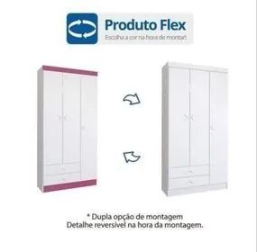 Guarda Roupa Infantil 3 Portas 2 Gavetas - (Promoção)! - Foto 4