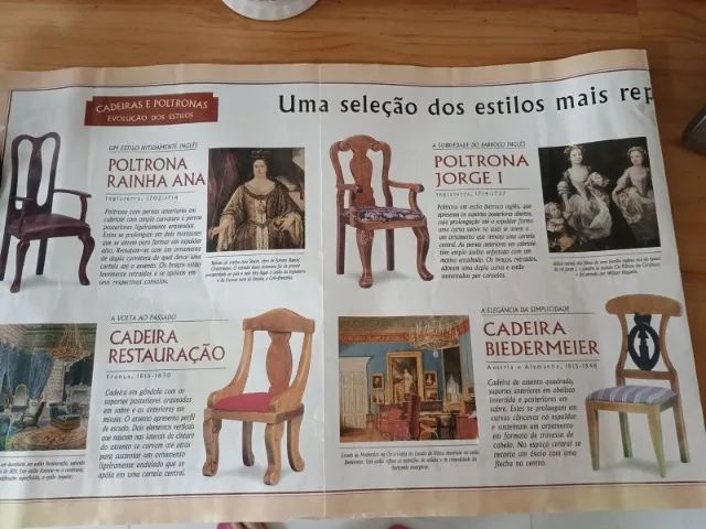 Miniaturas de poltronas e cadeiras, 5 unidades - Foto 2