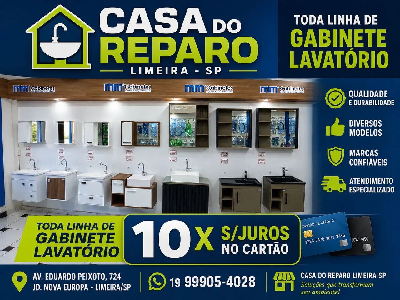 Gabinete lavatório 