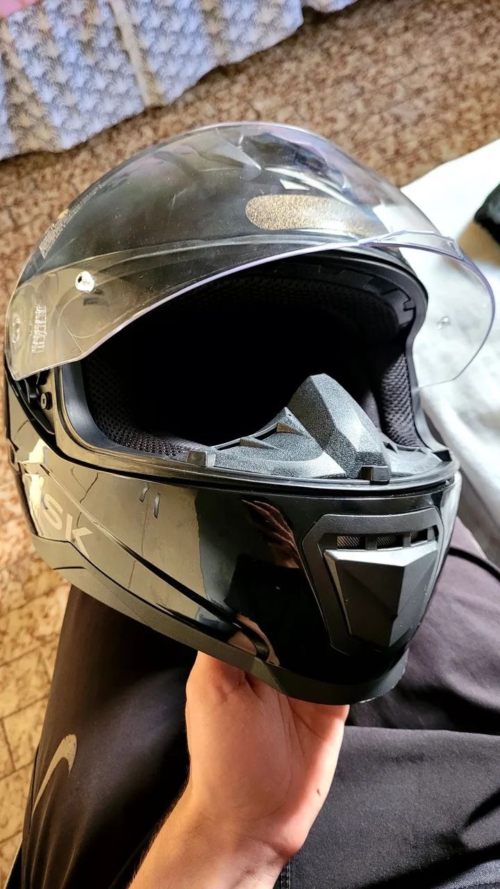 CAPACETE NORISK RAZOR BLACK EDITION IMPECÁVEL - Peças para motos