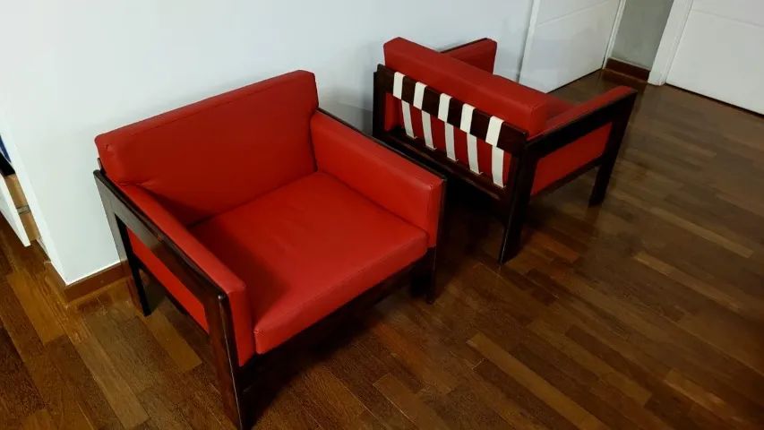 Par de poltronas anos 60 em jacarandá, totalmente restauradas.  - Foto 3