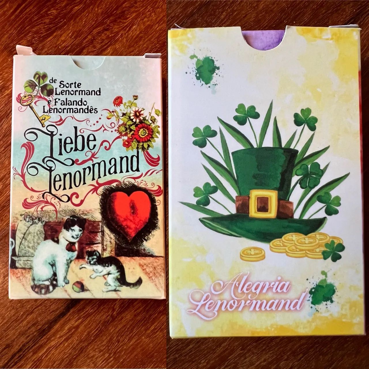 Kit com 2 Baralhos Ciganos - Liebe e Alegria - Sorte Lenormand