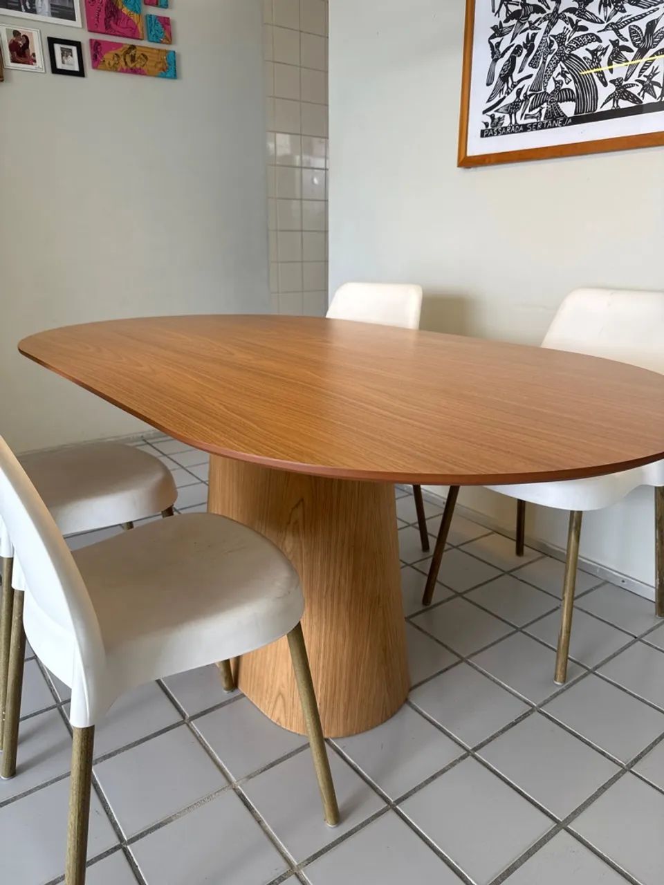 Mesa de Jantar Cone 160x90 cm Freijó | 4 a 6 Lugares - Foto 3