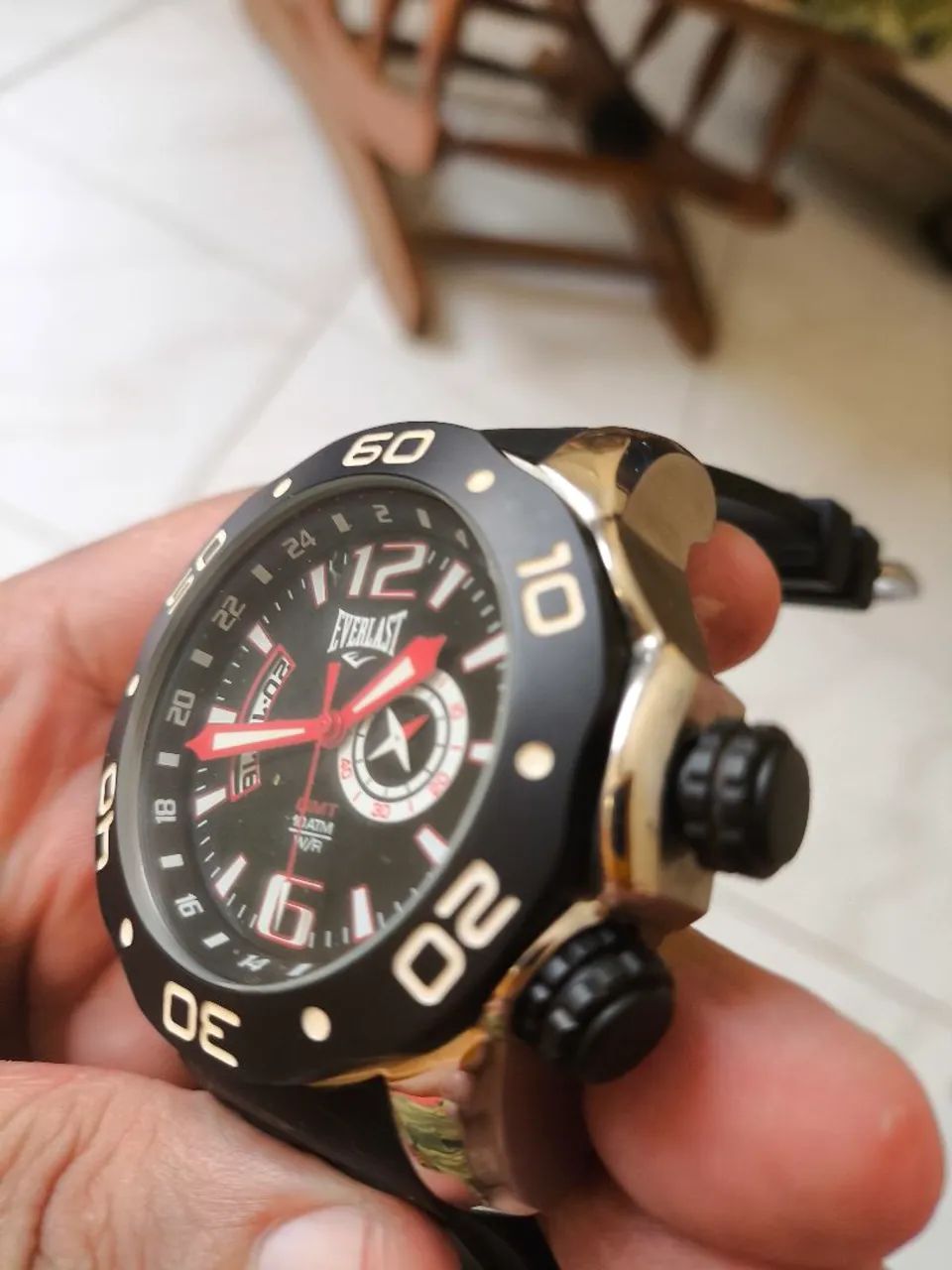 Relógio Everlast GMT 100metros Oversized - Foto 2
