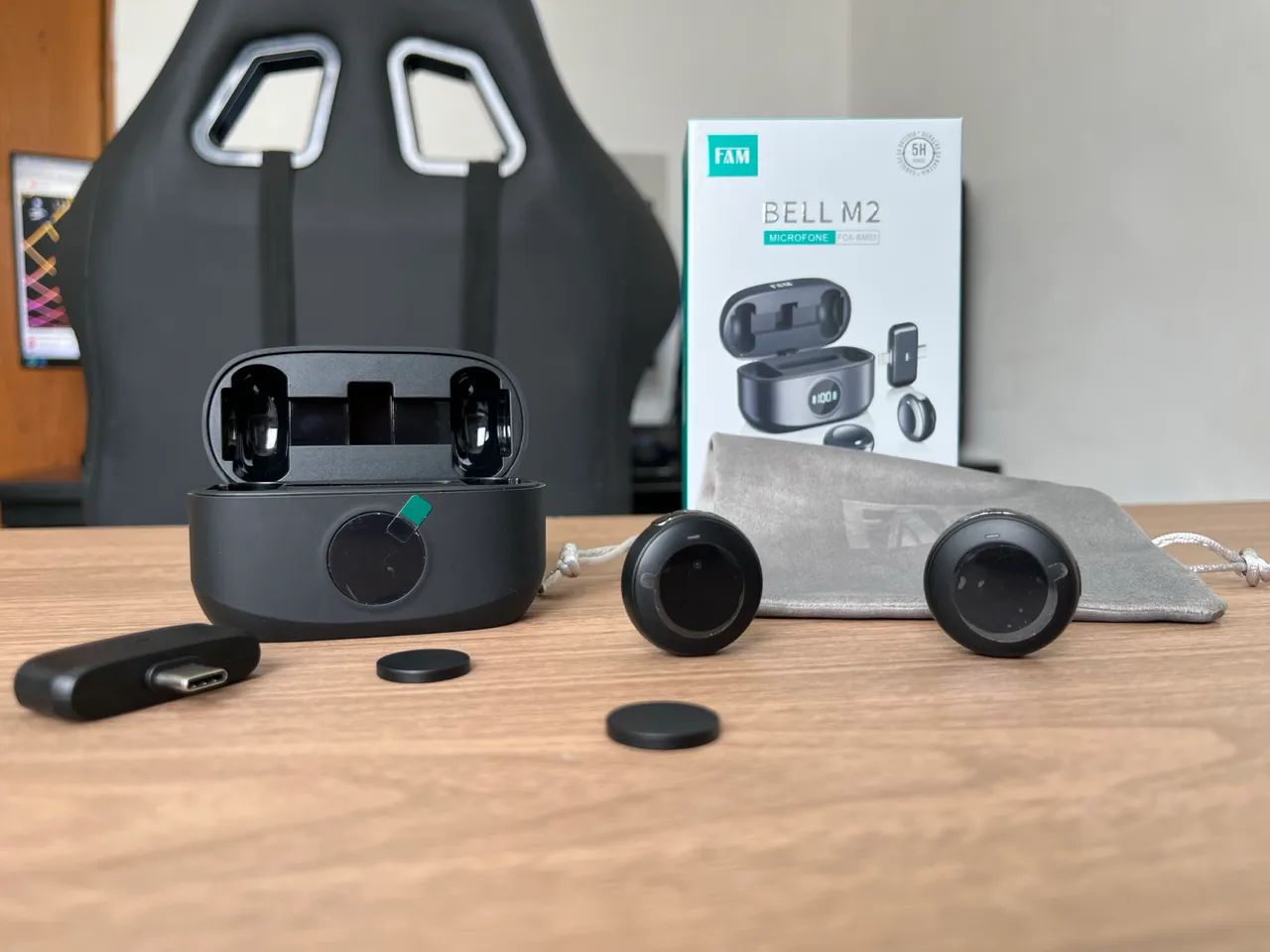 Microfone de Lapela Sem Fio - Bell M2