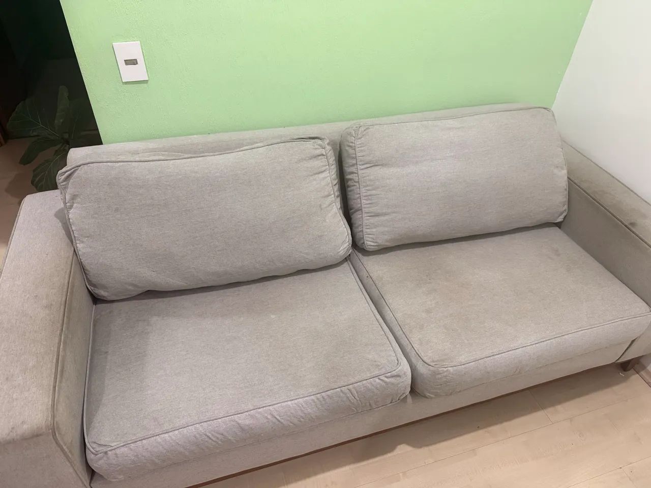 Sofá Cinza Tok&Stok 3 lugares - Foto 4