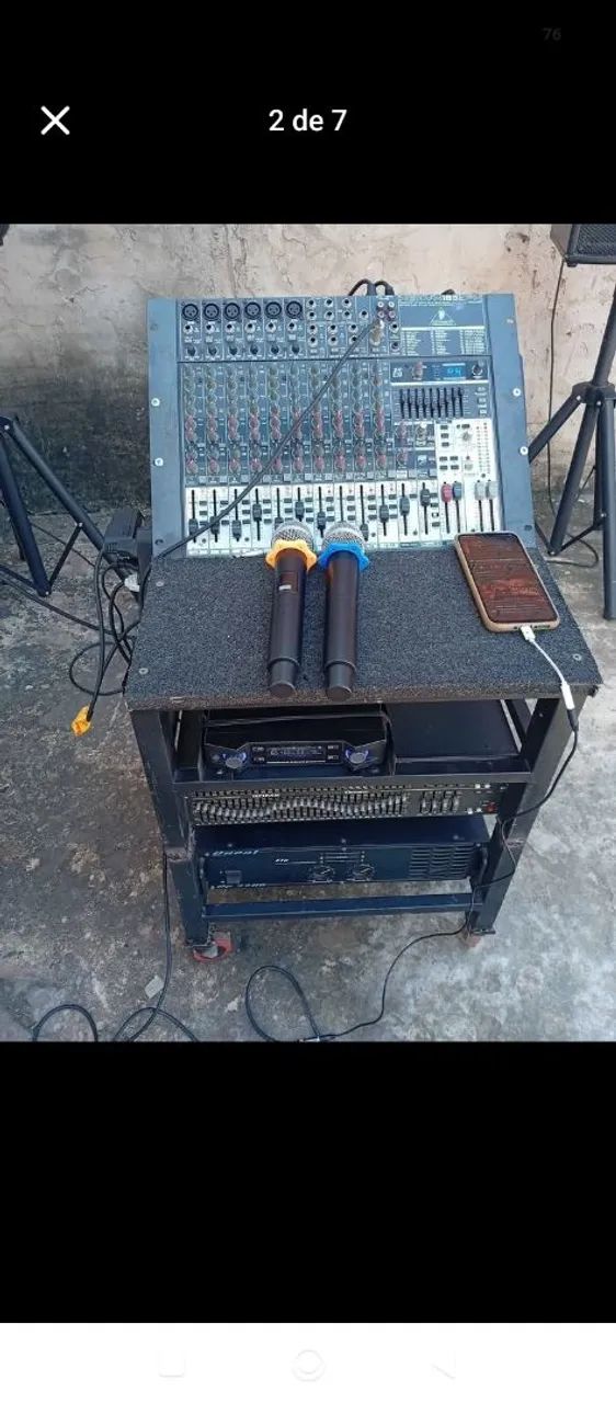 Som com 1 microfone completo  - Foto 5