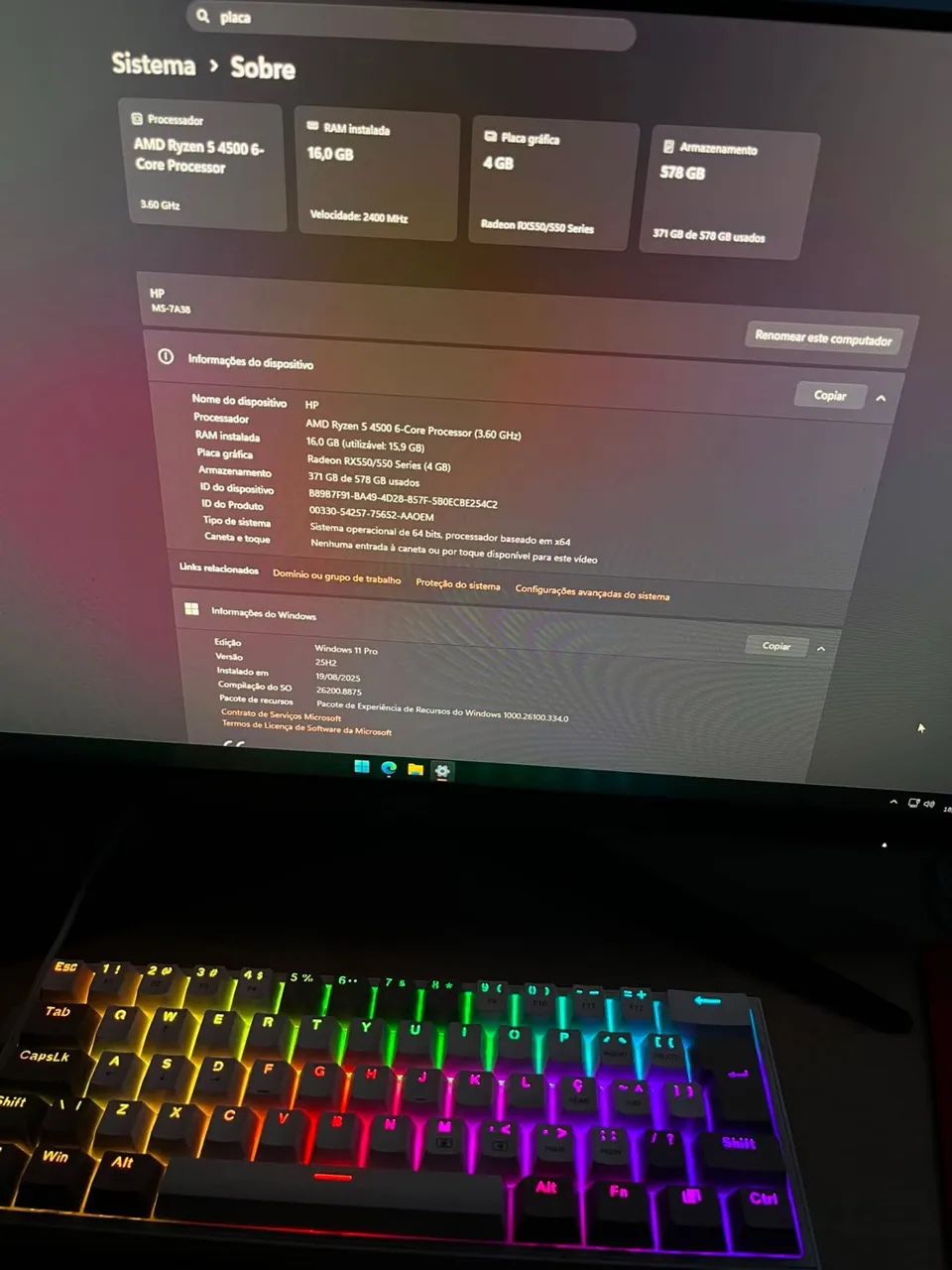 pc ryzen 5 4500 - Foto 4