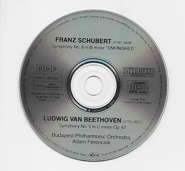 CD Beethoven Symphony No.5 & Schubert Symphony No.8 "Unfinished" - Foto 2