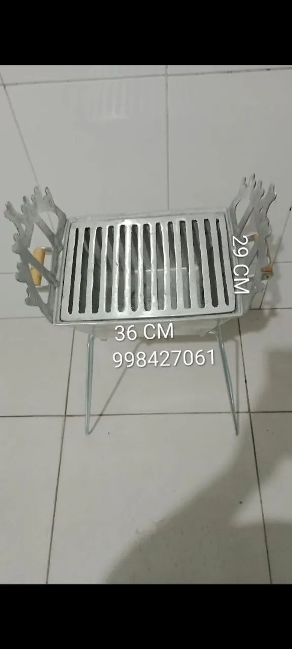 CHURRASQUEIRA COM SUPORTE DE ESPETO  - Foto 2