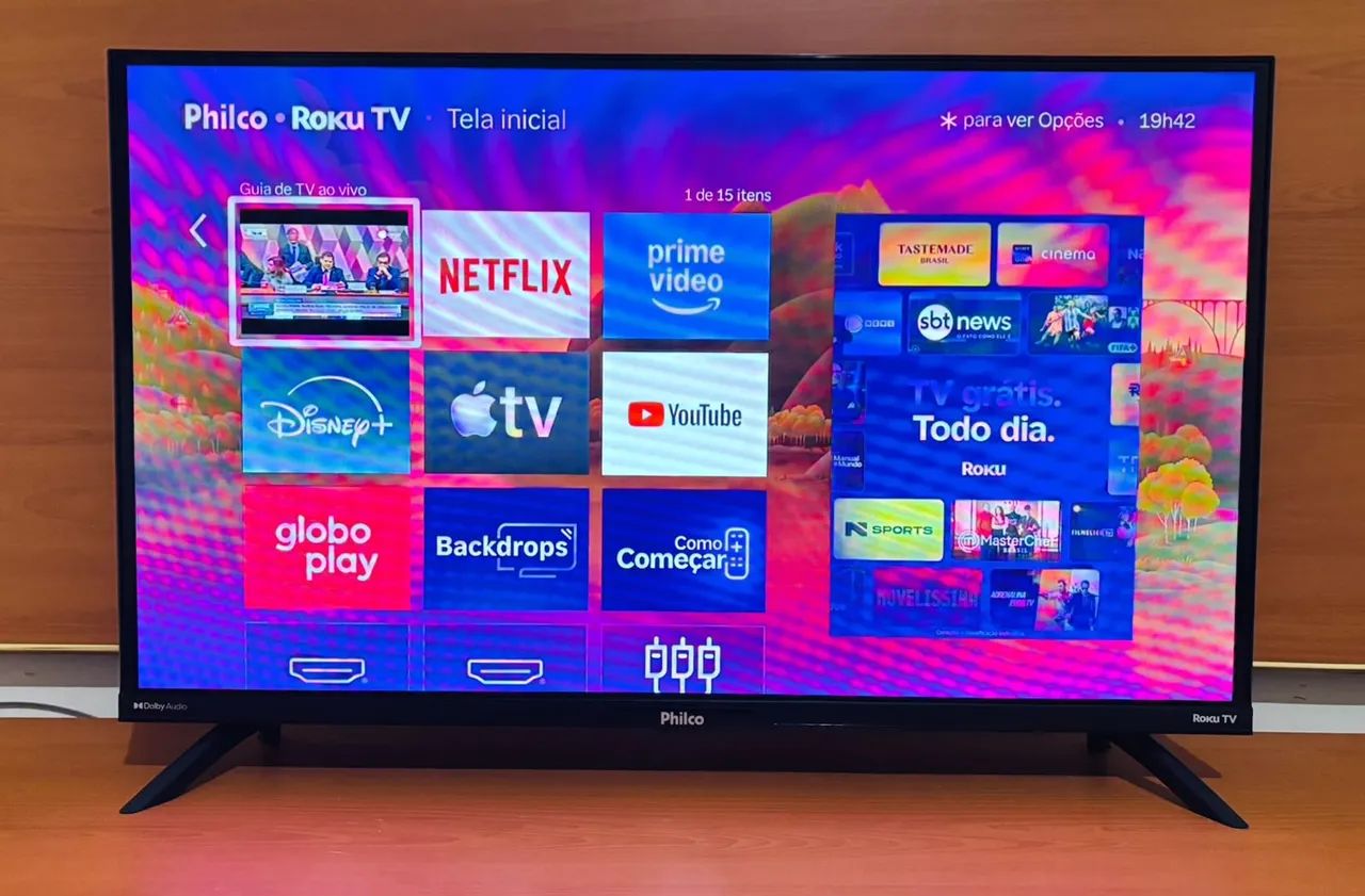 Smart tv Philco Roku 32 polegadas impecável 