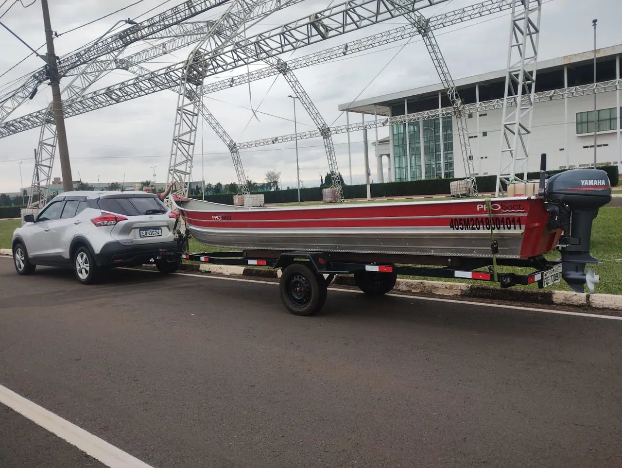 Conjunto completo barco motor e carreta  - Foto 3