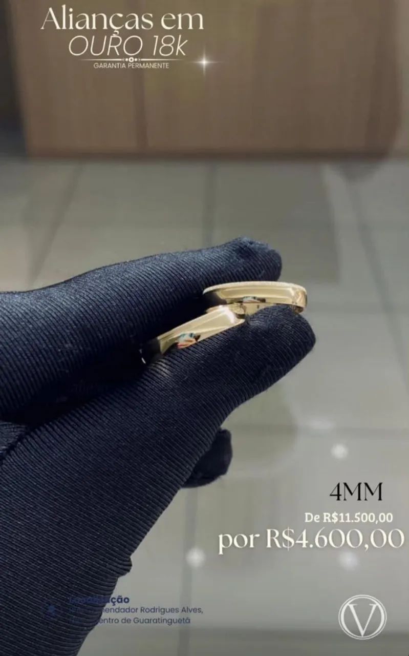 ALIANÇA EM OURO 18K  - Foto 5