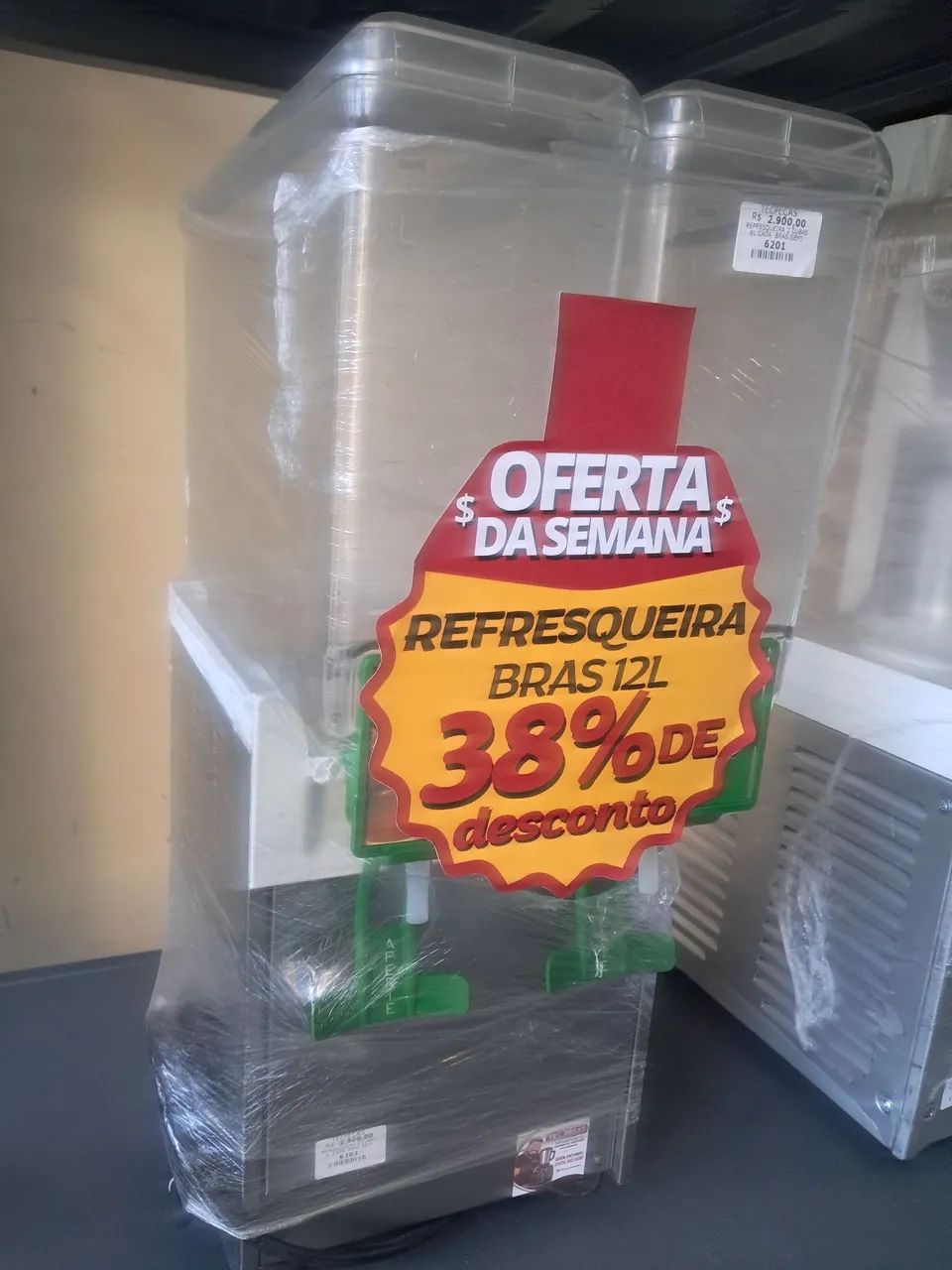 Refresqueira Bras 8lts cada cuba