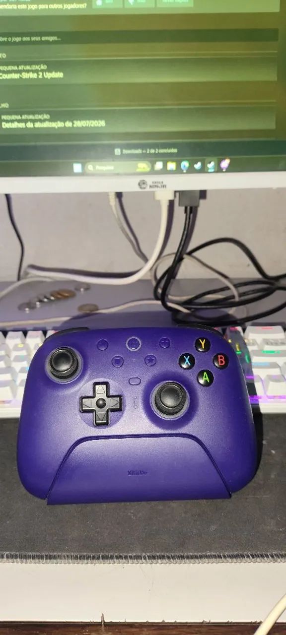 Controle 8BITDO ULTIMATE 2 ROXO  - Foto 4